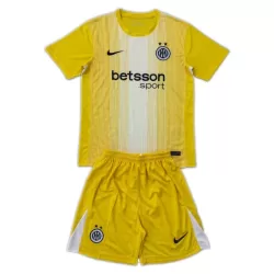 Günstige Inter Mailand Torwart Kindertrikot 2025/26 Kurzarm Gelbe