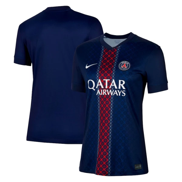 Günstige Paris Saint-Germain Damentrikot Heim 2025/26 Kurzarm Günstige Paris Saint-Germain Damentrikot Heim 2025/26 Kurzarm