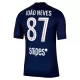 Günstige Paris Saint-Germain Joao Neves 87 Herrentrikot Heim 2025/26 Kurzarm