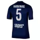 Günstige Paris Saint-Germain Marquinhos 5 Herrentrikot Heim 2025/26 Kurzarm