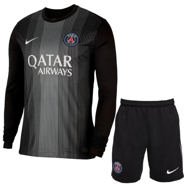 Günstige Paris Saint-Germain Torwart Kindertrikot 2025/26 Langarm Günstige Paris Saint-Germain Torwart Kindertrikot 2025/26 Langarm