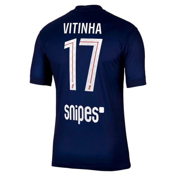 Günstige Paris Saint-Germain Vitinha 17 Herrentrikot Heim 2025/26 Kurzarm