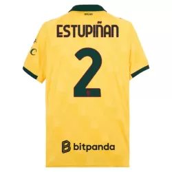 Günstige AC Mailand Estupinan 2 Herrentrikot Ausweich 2025/26 Kurzarm Günstige AC Mailand Estupinan 2 Herrentrikot Ausweich 2025/26 Kurzarm