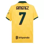 Günstige AC Mailand Gimenez 7 Herrentrikot Ausweich 2025/26 Kurzarm
