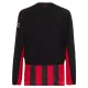 Günstige AC Mailand Herrentrikot Heim 2025/26 Langarm