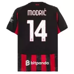 Günstige AC Mailand Modrić 14 Herrentrikot Heim 2025/26 Kurzarm