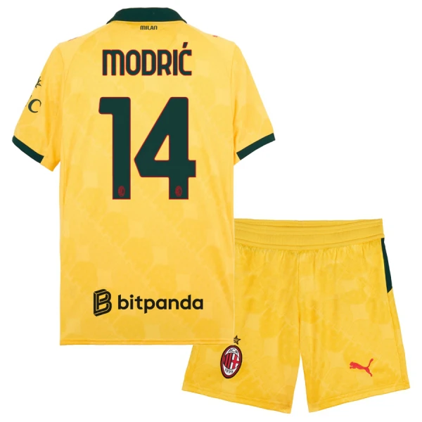 Günstige AC Mailand Modrić 14 Kindertrikot Ausweich 2025/26 Kurzarm Günstige AC Mailand Modrić 14 Kindertrikot Ausweich 2025/26 Kurzarm