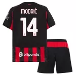 Günstige AC Mailand Modrić 14 Kindertrikot Heim 2025/26 Kurzarm