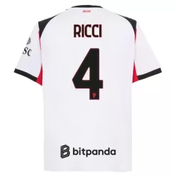 Günstige AC Mailand Ricci 4 Herrentrikot Auswärts 2025/26 Kurzarm Günstige AC Mailand Ricci 4 Herrentrikot Auswärts 2025/26 Kurzarm