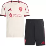 Günstige Liverpool Kindertrikot Auswärts 2025/26 Kurzarm