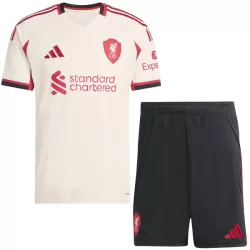 Günstige Liverpool Kindertrikot Auswärts 2025/26 Kurzarm Günstige Liverpool Kindertrikot Auswärts 2025/26 Kurzarm