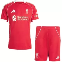 Günstige Liverpool Kindertrikot Heim 2025/26 Kurzarm Günstige Liverpool Kindertrikot Heim 2025/26 Kurzarm