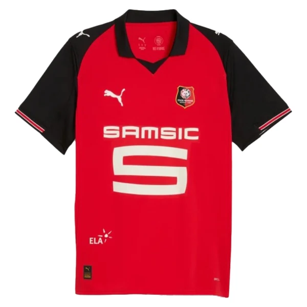 Günstige Stade Rennais Herrentrikot Heim 2025/26 Kurzarm Günstige Stade Rennais Herrentrikot Heim 2025/26 Kurzarm