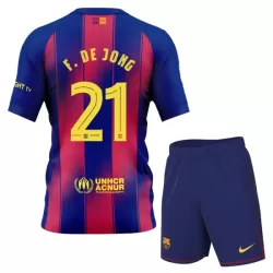 Günstige FC Barcelona Frenkie de Jong 21 Kindertrikot Heim 2025/26 Kurzarm Günstige FC Barcelona Frenkie de Jong 21 Kindertrikot Heim 2025/26 Kurzarm