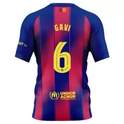 Günstige FC Barcelona Gavi 6 Herrentrikot Heim 2025/26 Kurzarm Günstige FC Barcelona Gavi 6 Herrentrikot Heim 2025/26 Kurzarm