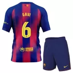 Günstige FC Barcelona Gavi 6 Kindertrikot Heim 2025/26 Kurzarm