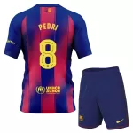 Günstige FC Barcelona Pedri 8 Kindertrikot Heim 2025/26 Kurzarm