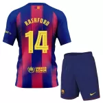 Günstige FC Barcelona Rashford 14 Kindertrikot Ausweich 2025/26 Kurzarm