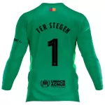 Günstige FC Barcelona Ter Stegen 1 Torwart Herrentrikot 2025/26 Langarm