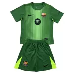 Günstige FC Barcelona Torwart Kindertrikot 2025/26 Kurzarm