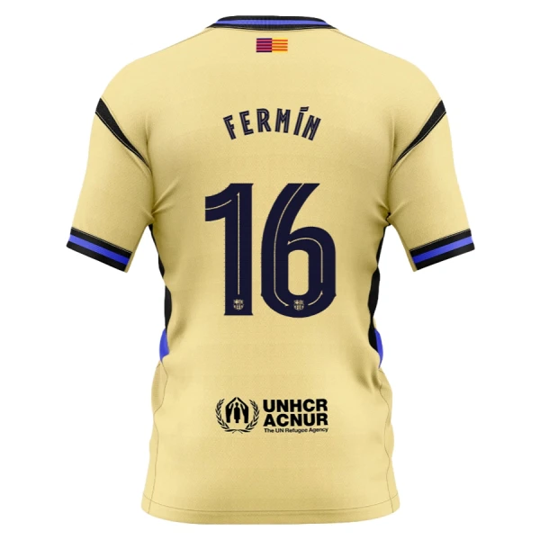 Günstige FC Barcelona x Kobe Bryant Fermin 16 Herrentrikot Auswärts 2025/26 Kurzarm