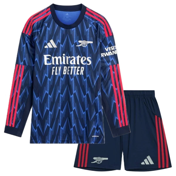 Günstige Arsenal Kindertrikot Auswärts 2025/26 Langarm Günstige Arsenal Kindertrikot Auswärts 2025/26 Langarm