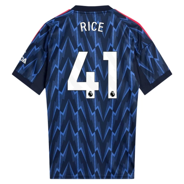 Günstige Arsenal Rice 41 Herrentrikot Auswärts 2025/26 Kurzarm Günstige Arsenal Rice 41 Herrentrikot Auswärts 2025/26 Kurzarm