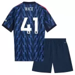 Günstige Arsenal Rice 41 Kindertrikot Auswärts 2025/26 Kurzarm