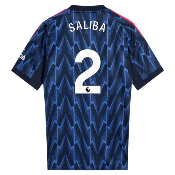 Günstige Arsenal Saliba 2 Herrentrikot Auswärts 2025/26 Kurzarm