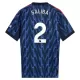Günstige Arsenal Saliba 2 Herrentrikot Auswärts 2025/26 Kurzarm