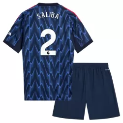 Günstige Arsenal Saliba 2 Kindertrikot Auswärts 2025/26 Kurzarm Günstige Arsenal Saliba 2 Kindertrikot Auswärts 2025/26 Kurzarm