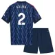 Günstige Arsenal Saliba 2 Kindertrikot Auswärts 2025/26 Kurzarm