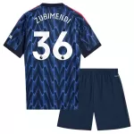 Günstige Arsenal Zubimendi 36 Kindertrikot Auswärts 2025/26 Kurzarm