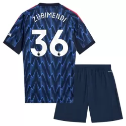 Günstige Arsenal Zubimendi 36 Kindertrikot Auswärts 2025/26 Kurzarm