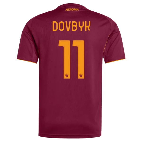 Günstige AS Rom Dovbyk 11 Herrentrikot Heim 2025/26 Kurzarm Günstige AS Rom Dovbyk 11 Herrentrikot Heim 2025/26 Kurzarm