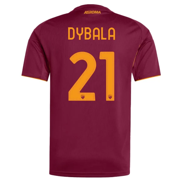 Günstige AS Rom Dybala 21 Herrentrikot Heim 2025/26 Kurzarm Günstige AS Rom Dybala 21 Herrentrikot Heim 2025/26 Kurzarm