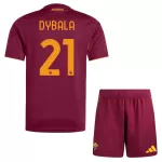 Günstige AS Rom Dybala 21 Kindertrikot Heim 2025/26 Kurzarm