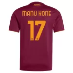 Günstige AS Rom Manu Kone 17 Herrentrikot Heim 2025/26 Kurzarm