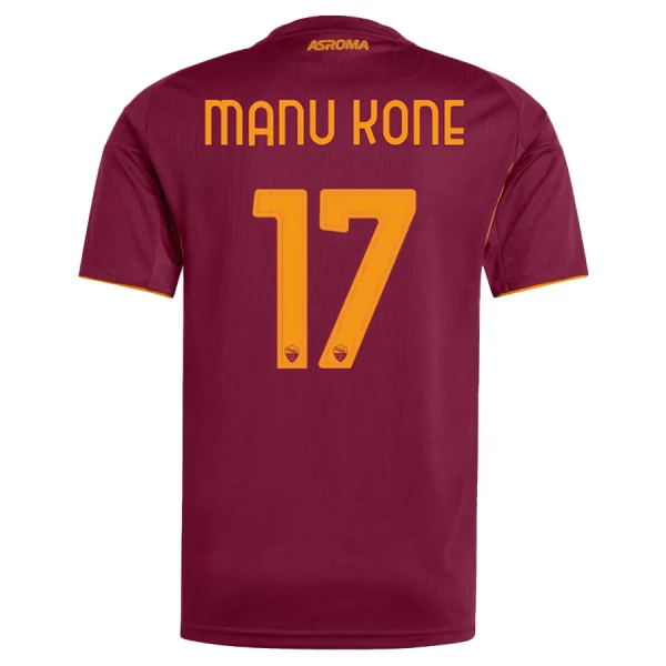 Günstige AS Rom Manu Kone 17 Kindertrikot Heim 2025/26 Kurzarm