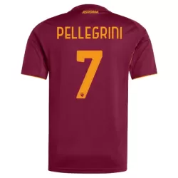 Günstige AS Rom Pellegrini 7 Herrentrikot Heim 2025/26 Kurzarm Günstige AS Rom Pellegrini 7 Herrentrikot Heim 2025/26 Kurzarm