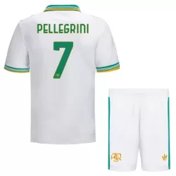 Günstige AS Rom Pellegrini 7 Kindertrikot Ausweich 2025/26 Kurzarm Günstige AS Rom Pellegrini 7 Kindertrikot Ausweich 2025/26 Kurzarm