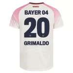 Günstige Bayer 04 Leverkusen Alejandro Grimaldo 20 Herrentrikot Auswärts 2025/26 Kurzarm
