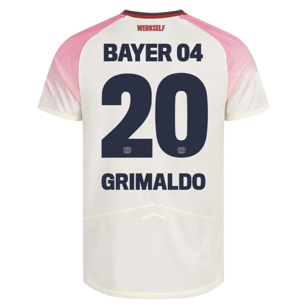Günstige Bayer 04 Leverkusen Alejandro Grimaldo 20 Herrentrikot Auswärts 2025/26 Kurzarm Günstige Bayer 04 Leverkusen Alejandro Grimaldo 20 Herrentrikot Auswärts 2025/26 Kurzarm