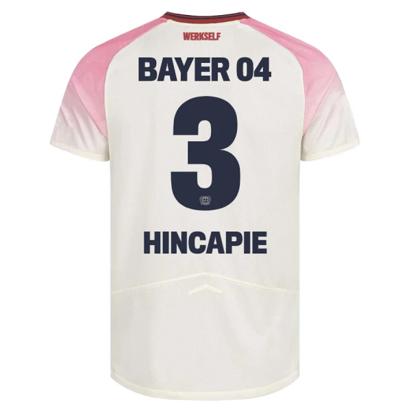 Günstige Bayer 04 Leverkusen Piero Hincapie 3 Herrentrikot Auswärts 2025/26 Kurzarm