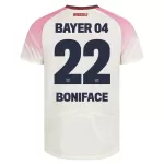 Günstige Bayer 04 Leverkusen Victor Boniface 22 Herrentrikot Auswärts 2025/26 Kurzarm