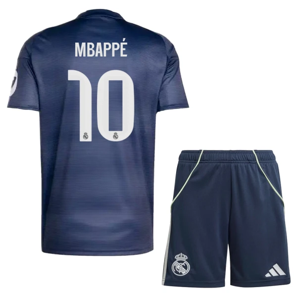 Günstige Real Madrid Mbappé 10 Kindertrikot Auswärts 2025/26 Kurzarm