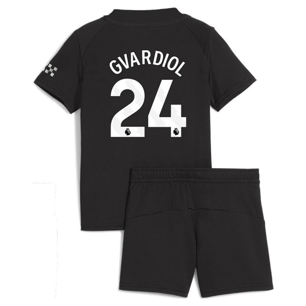 Günstige Manchester City Gvardiol 24 Kindertrikot Auswärts 2025/26 Kurzarm Günstige Manchester City Gvardiol 24 Kindertrikot Auswärts 2025/26 Kurzarm