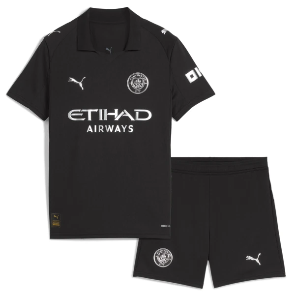 Günstige Manchester City Kindertrikot Auswärts 2025/26 Kurzarm Günstige Manchester City Kindertrikot Auswärts 2025/26 Kurzarm