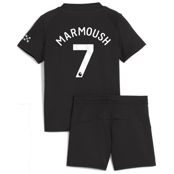 Günstige Manchester City Marmoush 7 Kindertrikot Auswärts 2025/26 Kurzarm Günstige Manchester City Marmoush 7 Kindertrikot Auswärts 2025/26 Kurzarm