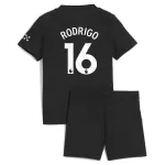 Günstige Manchester City Rodrigo 16 Kindertrikot Auswärts 2025/26 Kurzarm